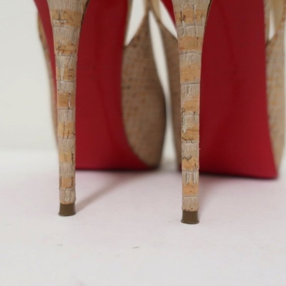 Christian Louboutin No Prive 120 Cork Size 36.5 - Picture 8 of 11